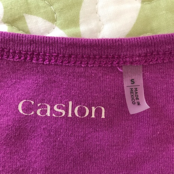 CASLON 100% COTTON KNIT TEE TOP - Picture 3 of 6